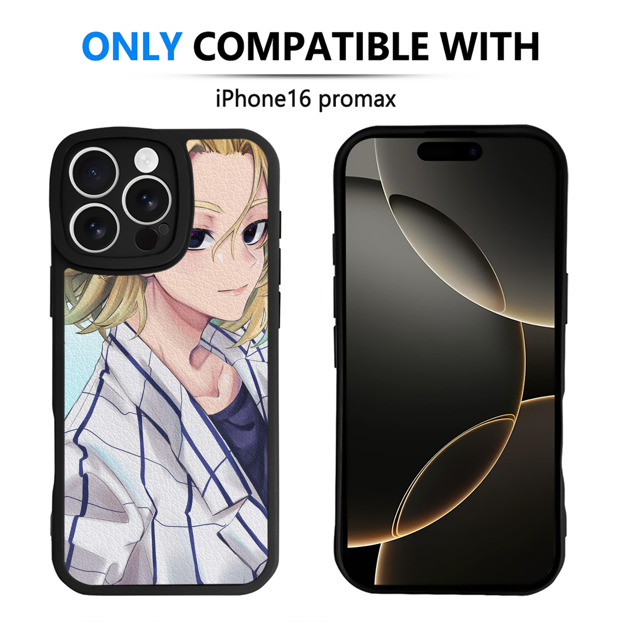 （画像用） 東京リベンジャーズ Tokyo Revengers 【iPhone 16シリーズ対応】シリコンスマホケース（レザー調） 材質：シリコン